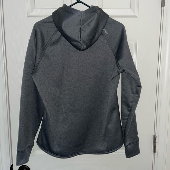 Under Armour Storm 1 Gray Hoodie with Teal Logo - Picture 7 of 8